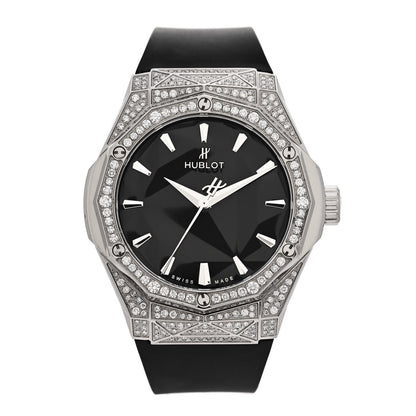 Hublot Titanium Rubber Diamond Pave 40mm Classic Fusion Orlinski Automatic Watch 550.NS.1800.RX.1604.ORL19 1 of 4