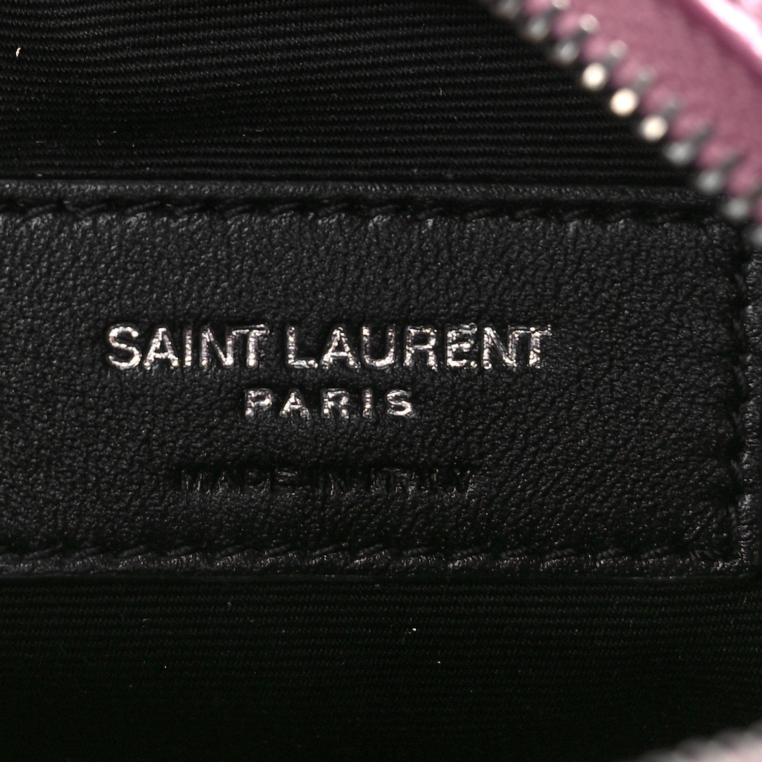 Saint Laurent Metallic Calfskin Matelasse Chevron Monogram Baby Lou Camera Bag New Azalea 6 of 8