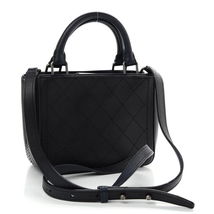 Chanel Bullskin Stitched Bi-Color Small So Light Shoulder Bag Navy 3 of 9