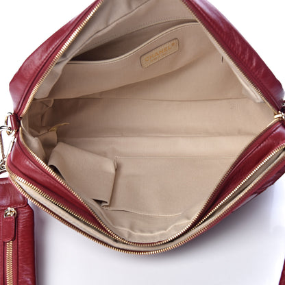 Chanel Lambskin Jersey Scales Camera Case Bordeaux 5 of 13
