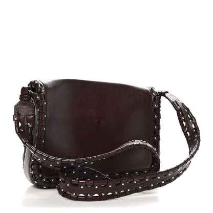 Alaia Buffalo Studded Hinge Flap Bag Almandite 4 of 10