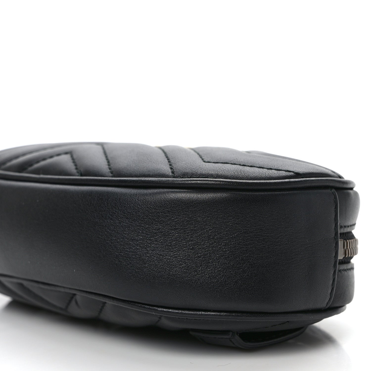 Gucci Calfskin Matelasse GG Marmont Belt Bag 85/34 Black 9 of 10