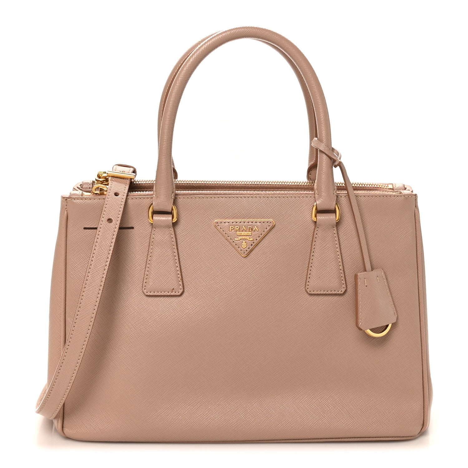 Prada Saffiano Small Galleria Double Zip Tote Cammeo 1 of 9