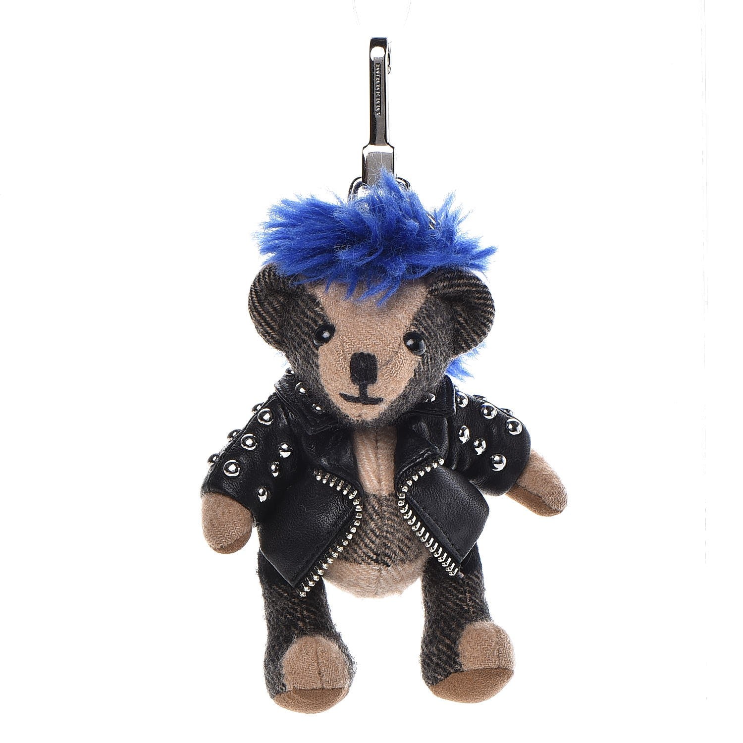 Burberry Cashmere Thomas Punk Teddy Bear Keychain Charm Camel 1 of 4