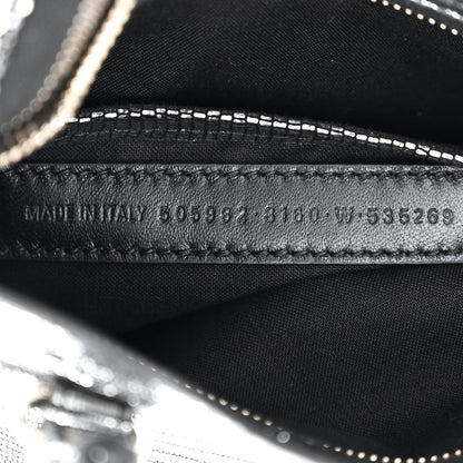 Balenciaga Metallic Calfskin Lizard Embossed Silver Metallic Edge Hardware Nano City Silver 7 of 10