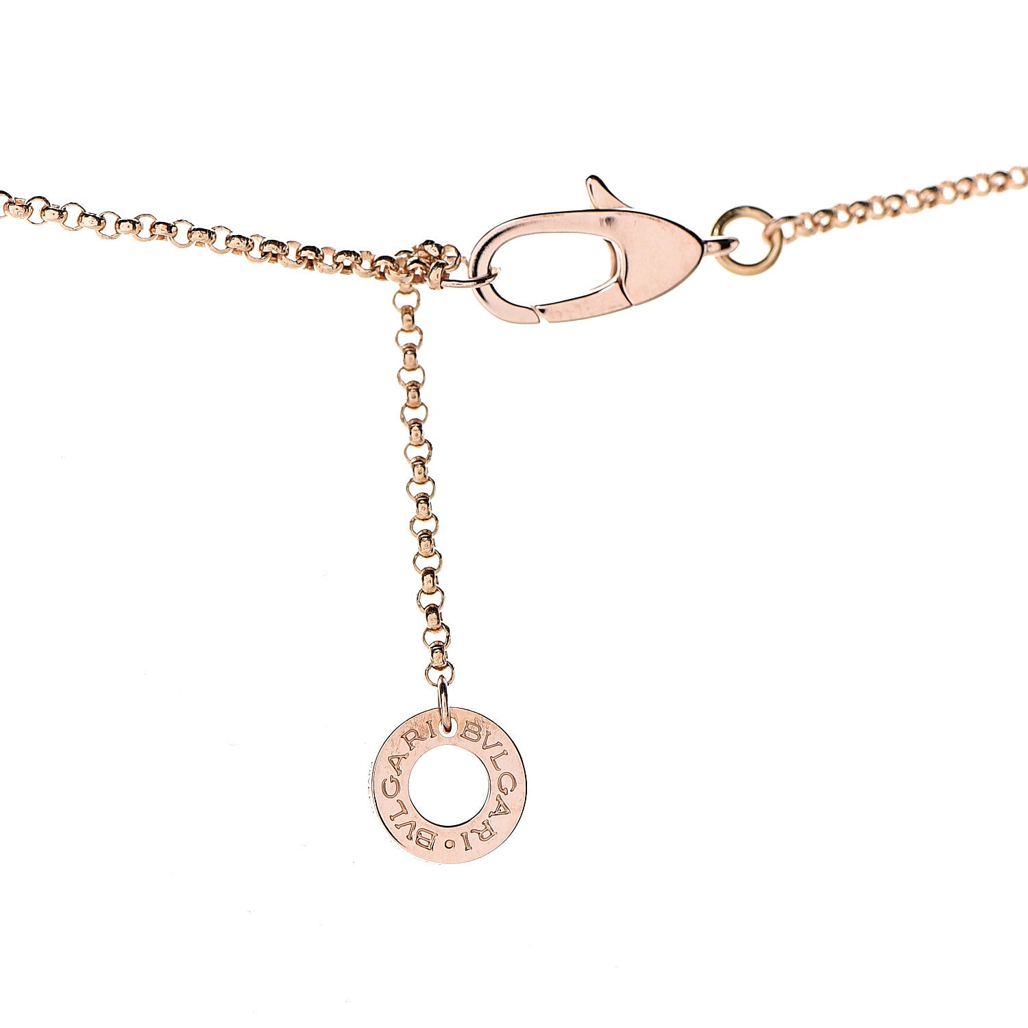 Bulgari 18K Rose Gold Carnelian Cuore Heart Pendant Necklace 6 of 8
