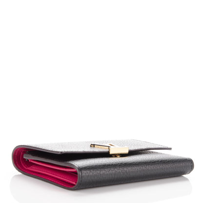 Louis Vuitton Taurillon Capucines Compact Wallet Black 4 of 7
