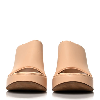 Bottega Veneta Nappa Slide Platform 115 Wedge Sandals 40 Macaroon 2 of 9