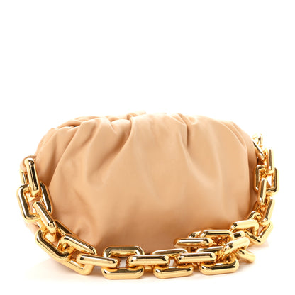 Bottega Veneta Calfskin The Pouch Chain Almond 3 of 10