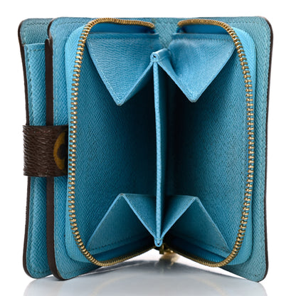 Louis Vuitton Monogram Groom Compact Zip Wallet Blue 5 of 10
