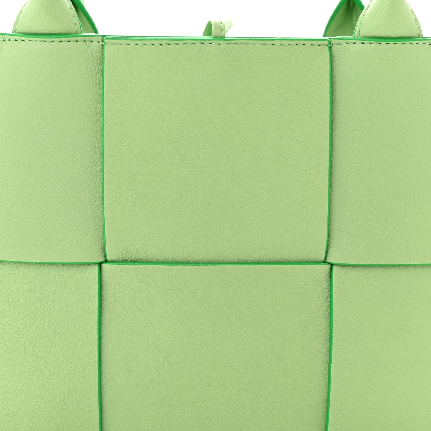 Nappa Maxi Intrecciato Arco Tote Pistachio Parakeet