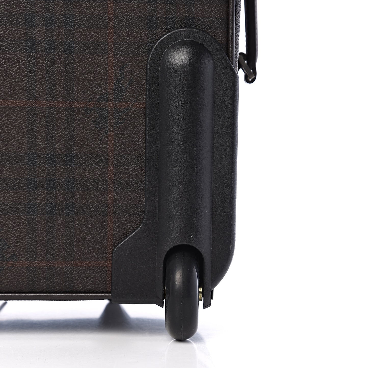 Smoked Haymarket Check Carry-On Suitcase Chocolate