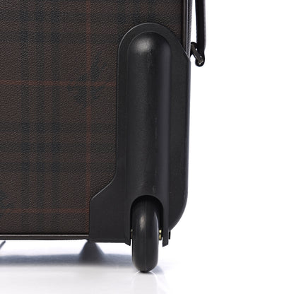 Burberry Smoked Haymarket Check Carry-On Suitcase Chocolate 10 of 15