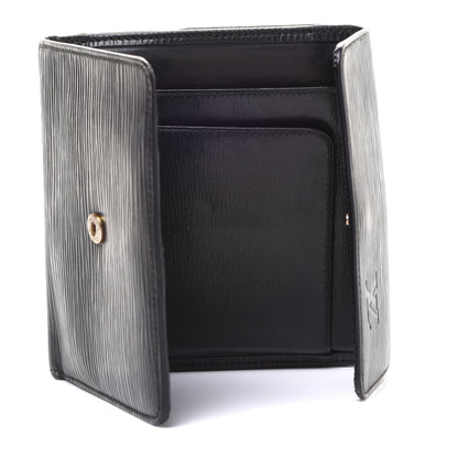 Louis Vuitton Epi Elise Wallet Black 5 of 12
