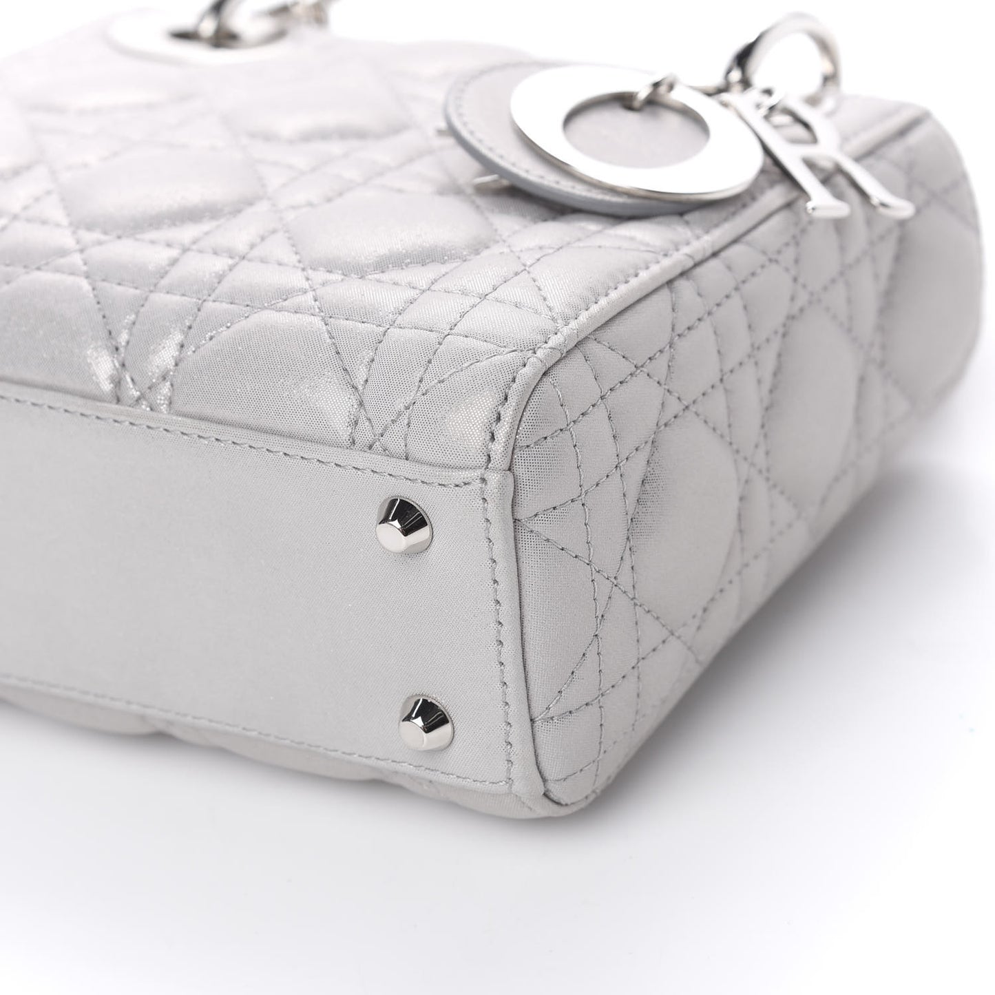 Lambskin Cannage Mini Lady Dior Grey