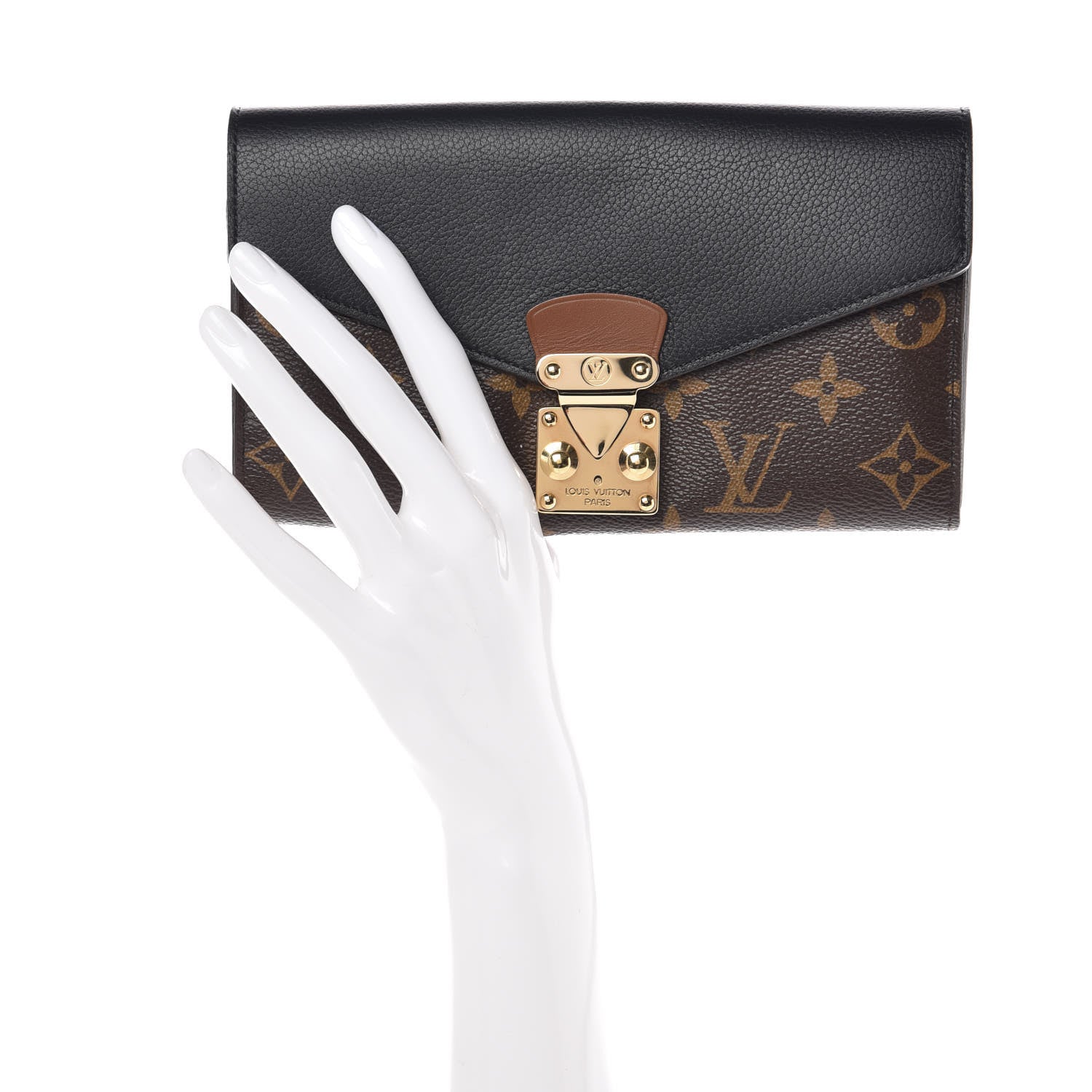 Louis Vuitton Monogram Pallas Wallet Black 2 of 9
