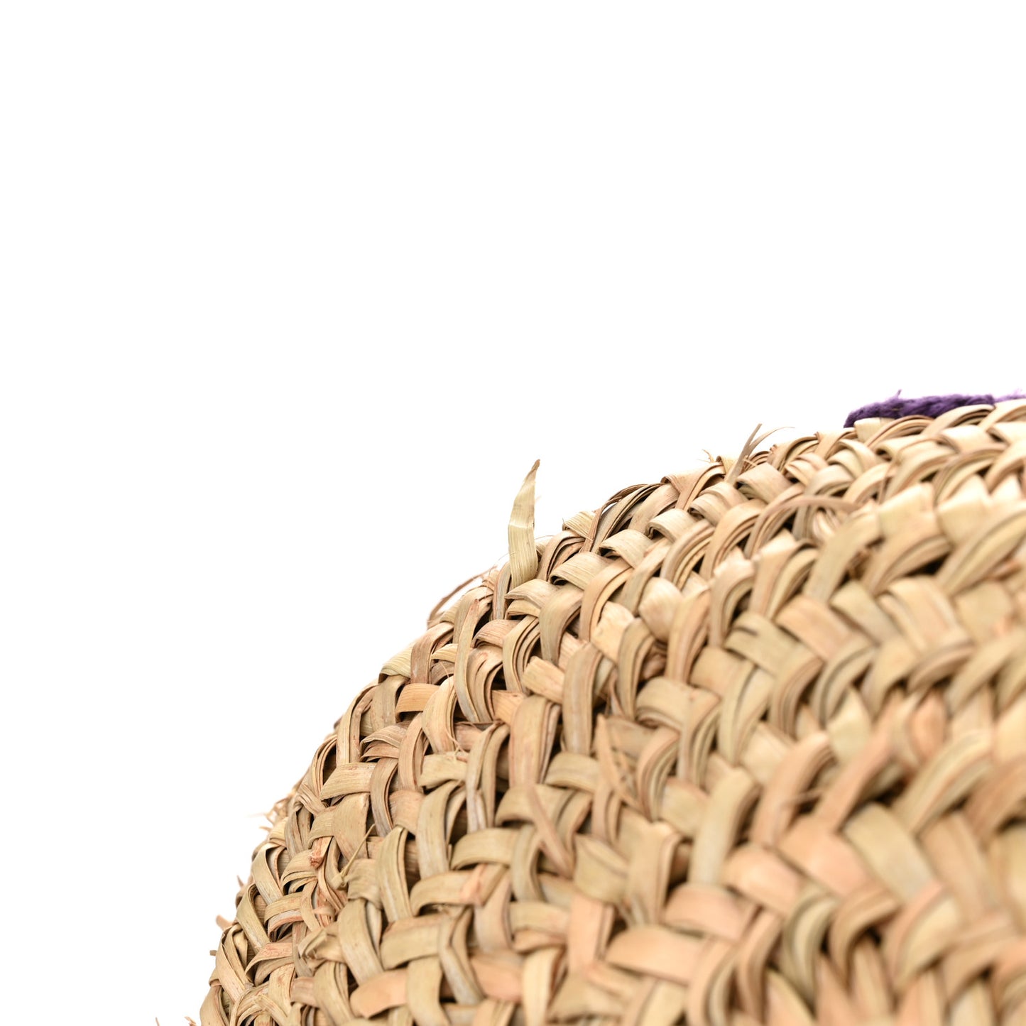 Woven Raffia Calfskin Lizard Embossed Crystal Embellished Kendra Logo Tote Violet Multicolor