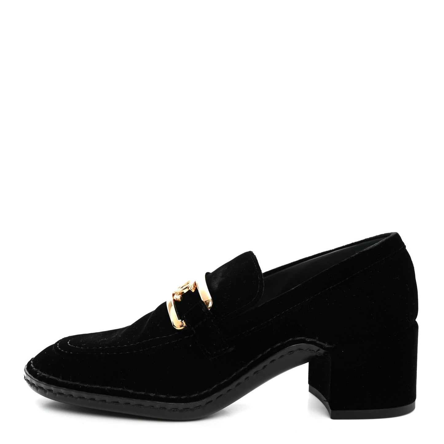 Velvet Metal CC Loafers 38 Black