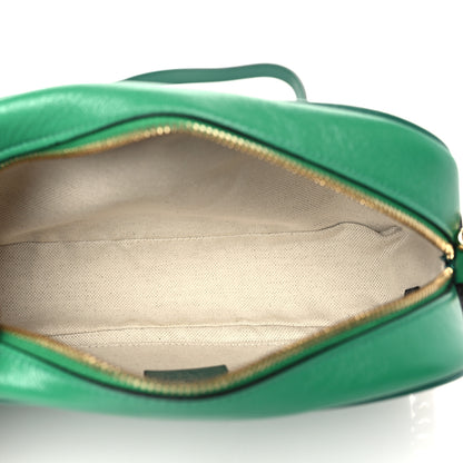 Gucci Azalea Calfskin Enamel Matelasse Diagonal Small Torchon GG Marmont Chain Shoulder Bag New Shamarock Emerald 5 of 11