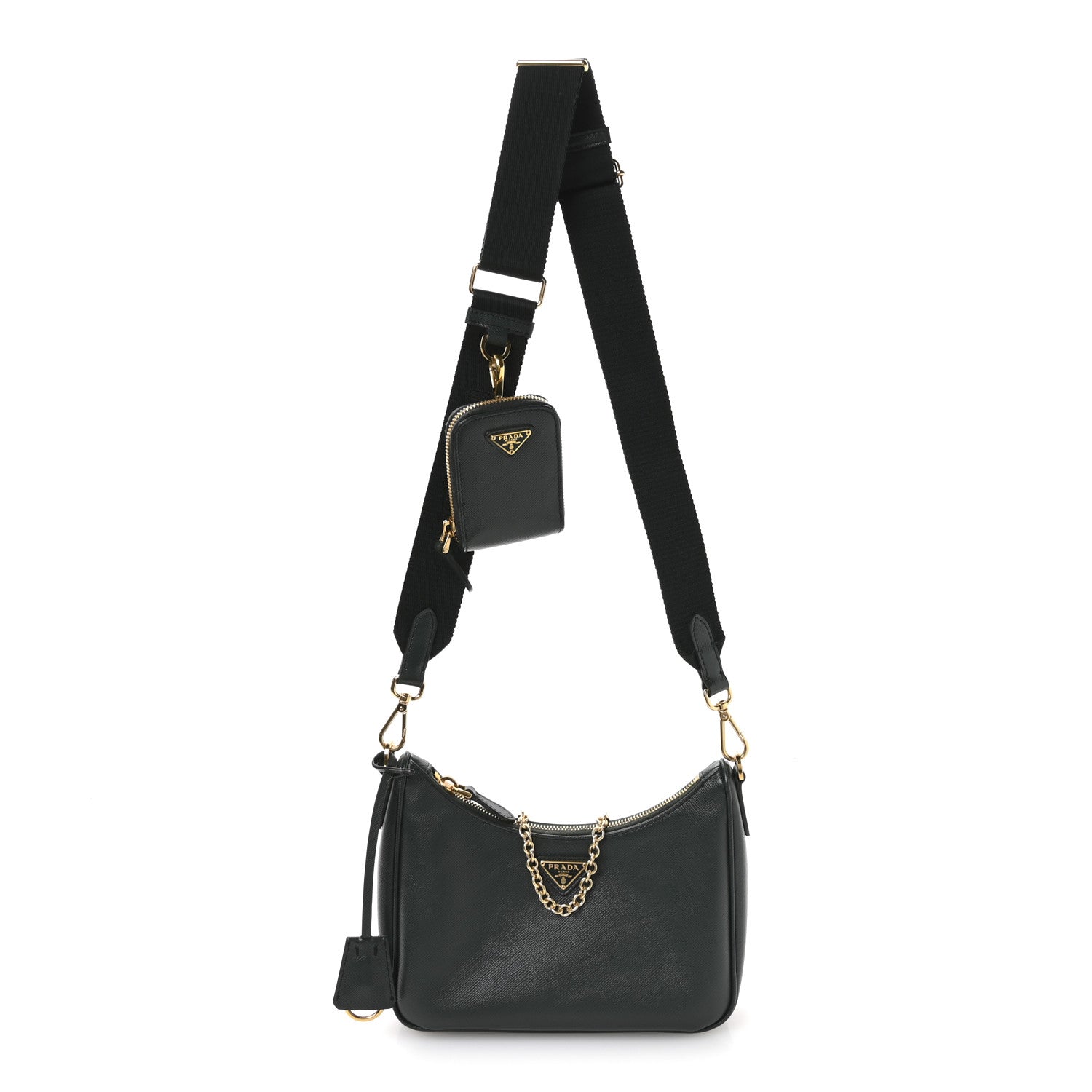 Prada Saffiano Lux Re-Edition 2005 Shoulder Bag Smeraldo 1 of 11