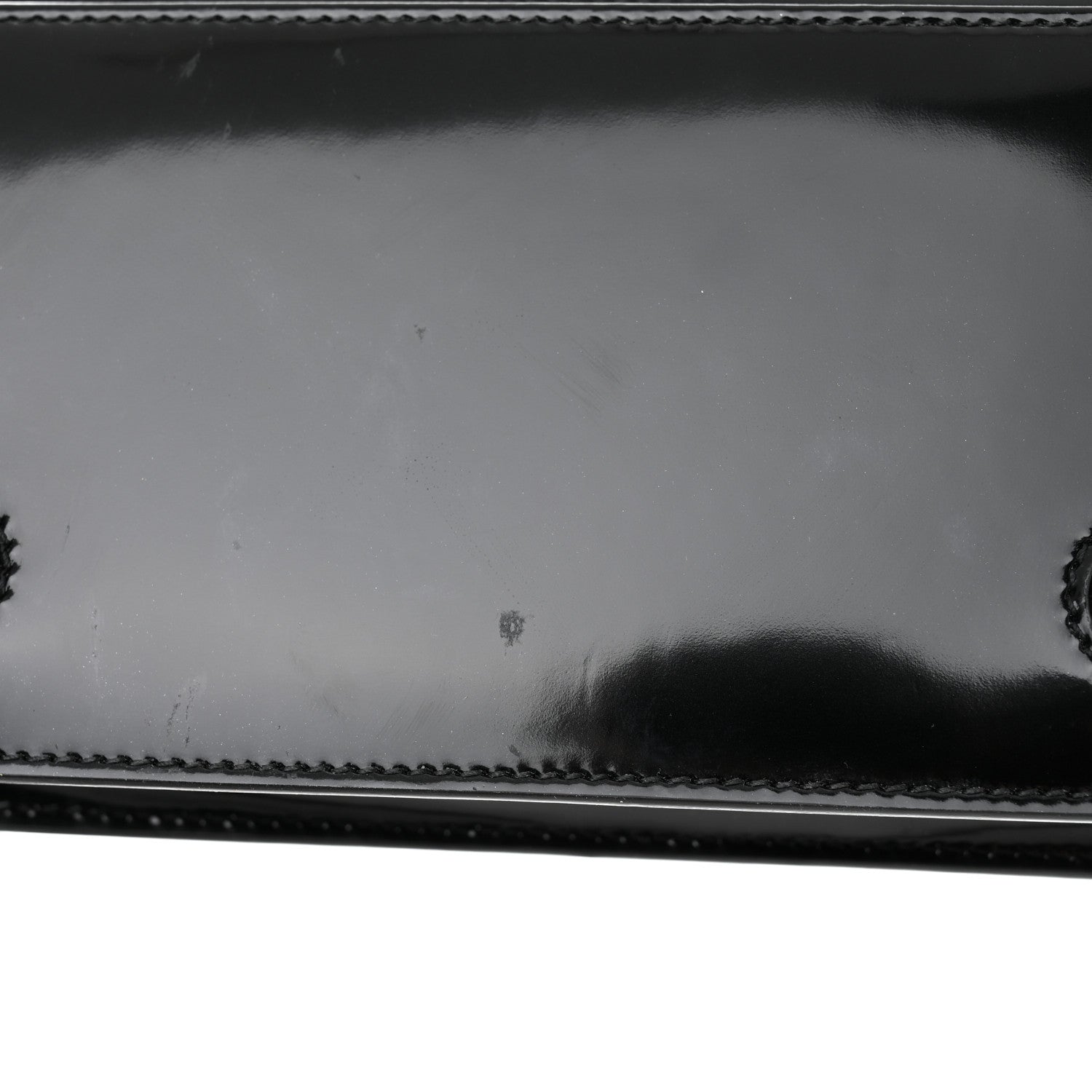 Dolce & Gabbana Patent Calfskin Maxi Logo Plate Phone Shoulder Bag Black 12 of 12