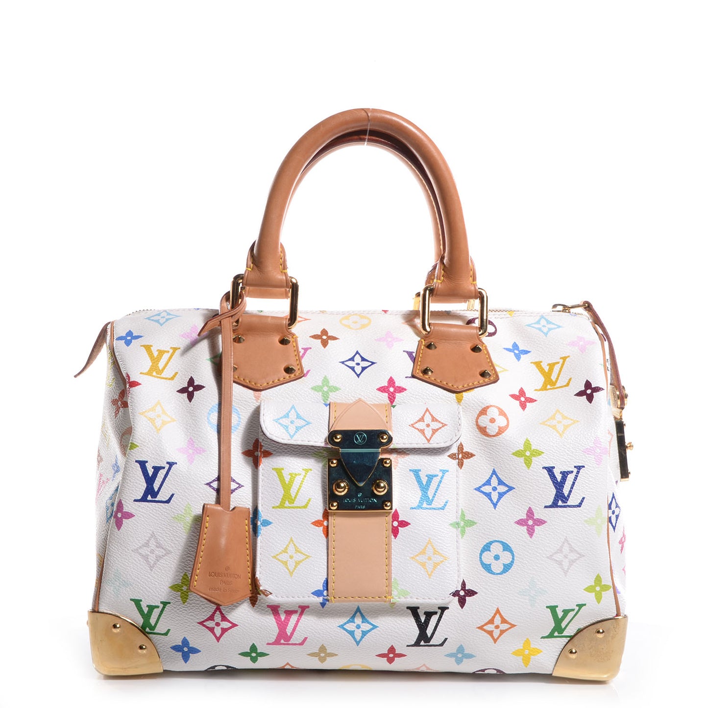 Monogram Multicolor Speedy 30 White