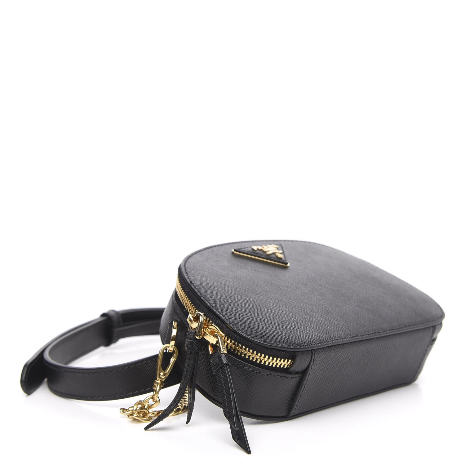 Prada Saffiano Lux Odette Belt Bag Black 4 of 9