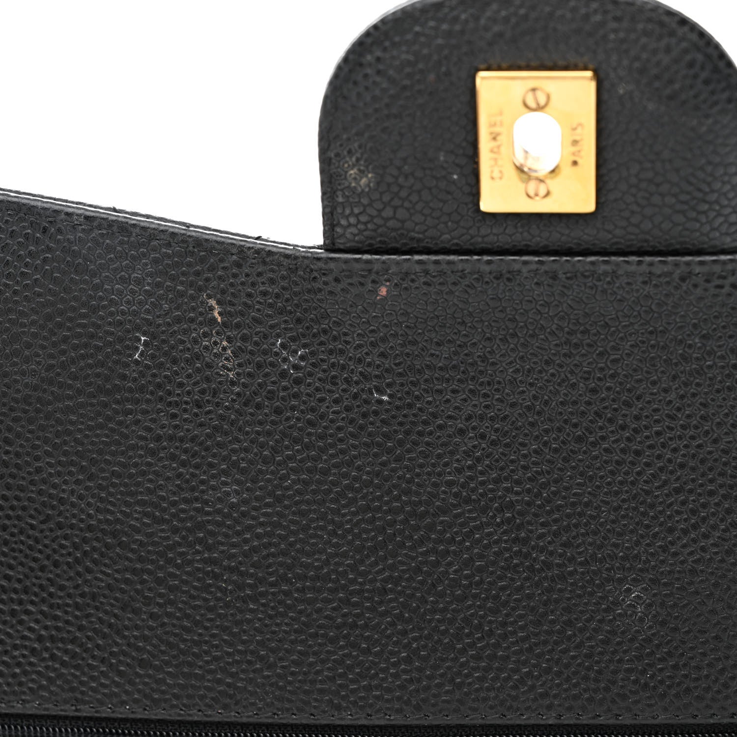 Chanel Caviar Quilted Jumbo Double Flap Black 14 of 19