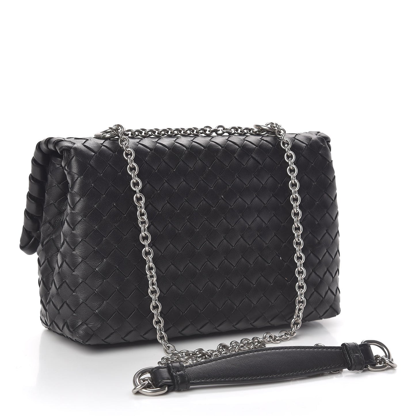 Nappa Intrecciato Baby Olimpia Shoulder Bag Tourmaline