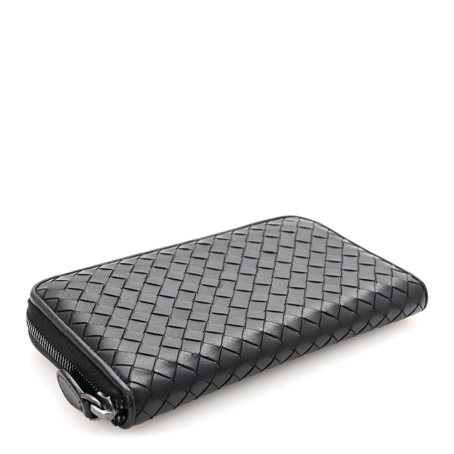 Bottega Veneta Nappa Intrecciato Zip Around Wallet Black 4 of 7