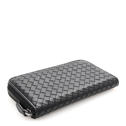 Bottega Veneta Nappa Intrecciato Zip Around Wallet Black 4 of 7