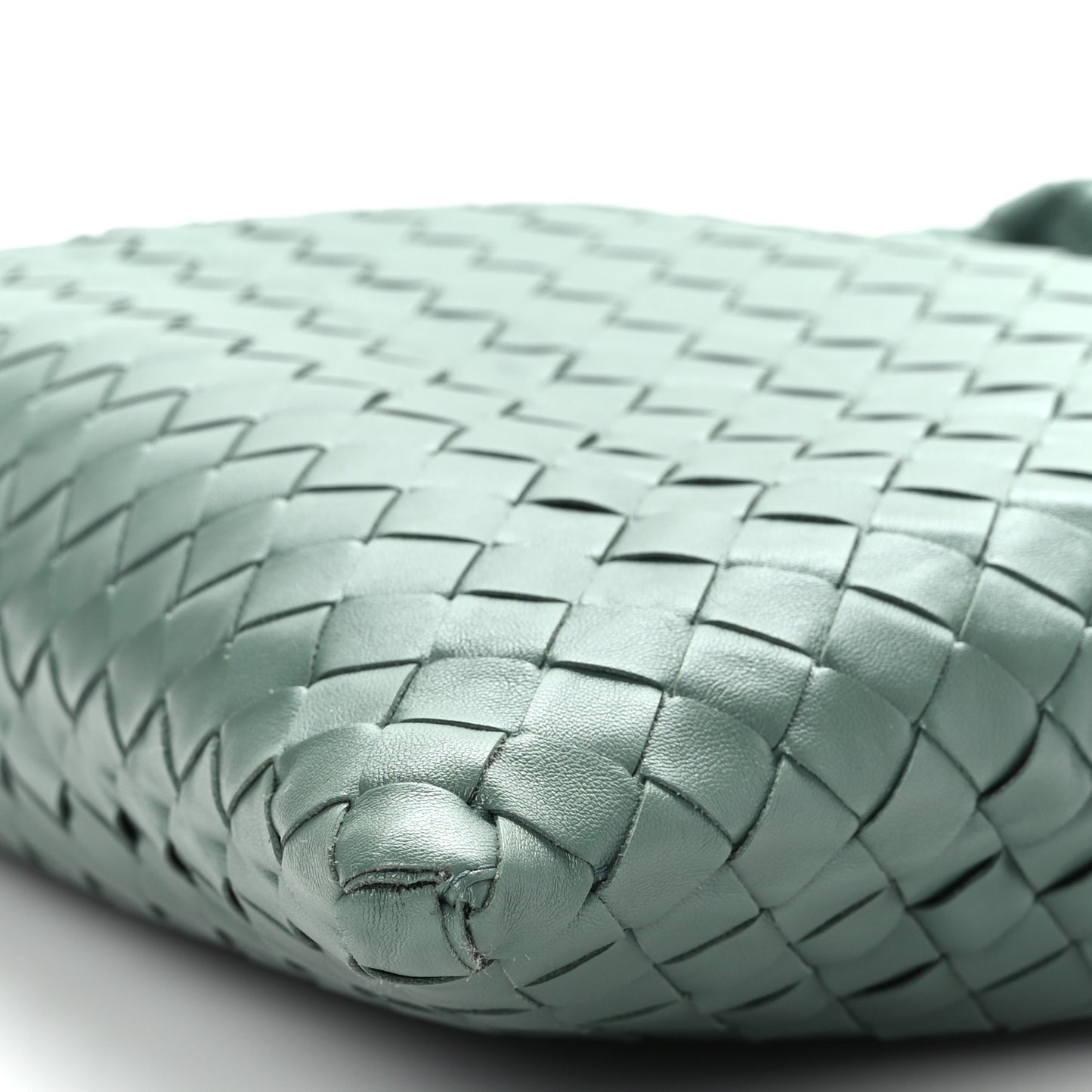 Calfskin Intrecciato Small Hop Aloe