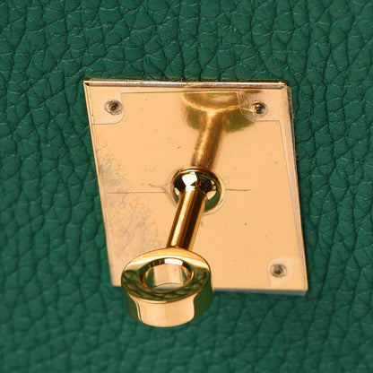 Hermes Taurillon Clemence Birkin 30 Vert Vertigo 23 of 34