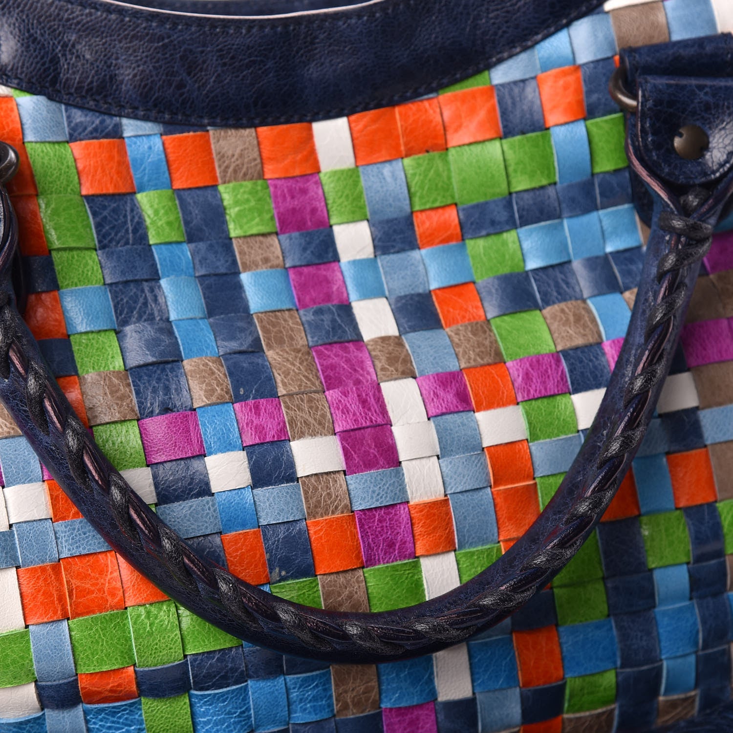 Balenciaga Agneau Lattice Woven Classic Hardware City Multicolor 12 of 18