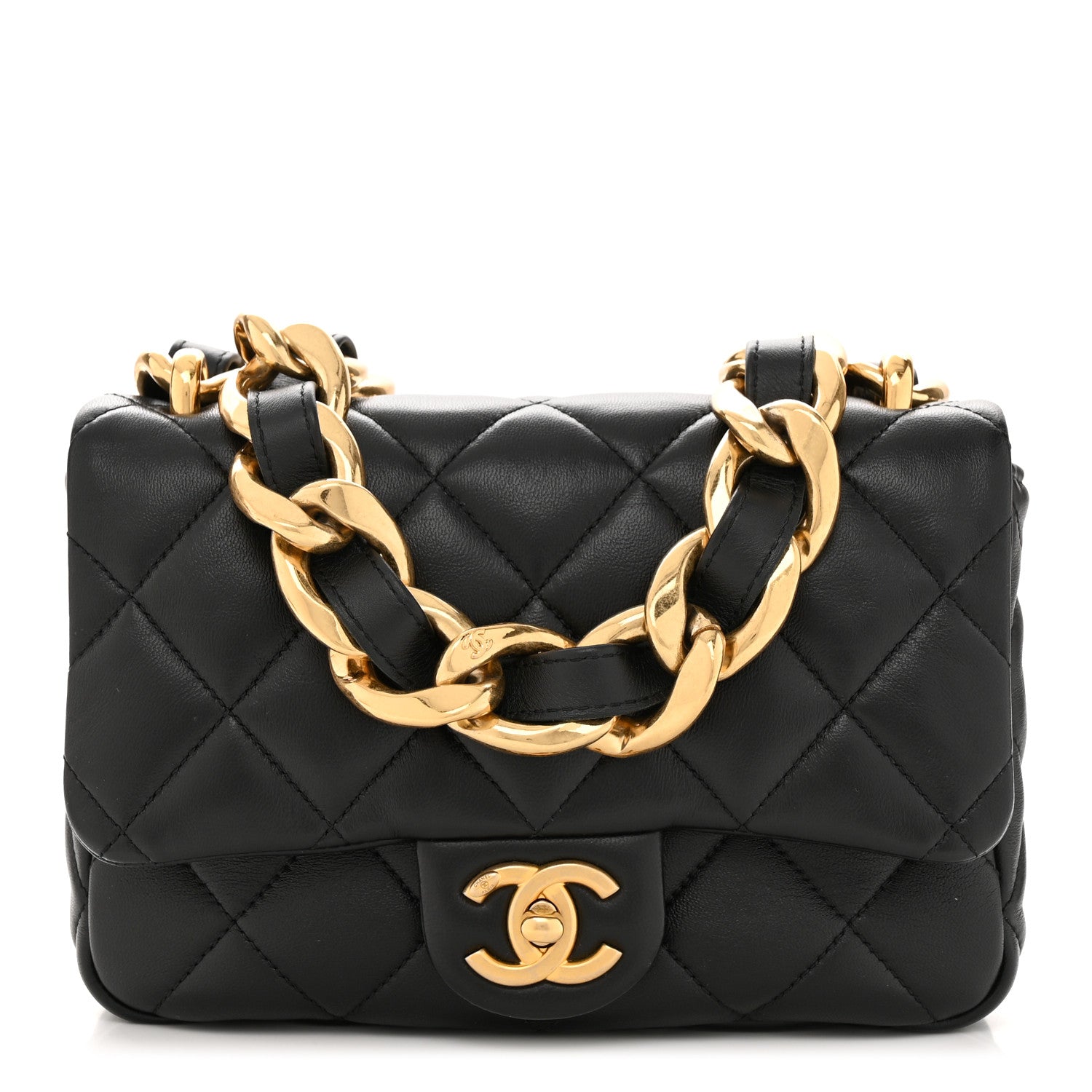 Chanel Lambskin Quilted Small Funky Town Flap Black 1 of 10