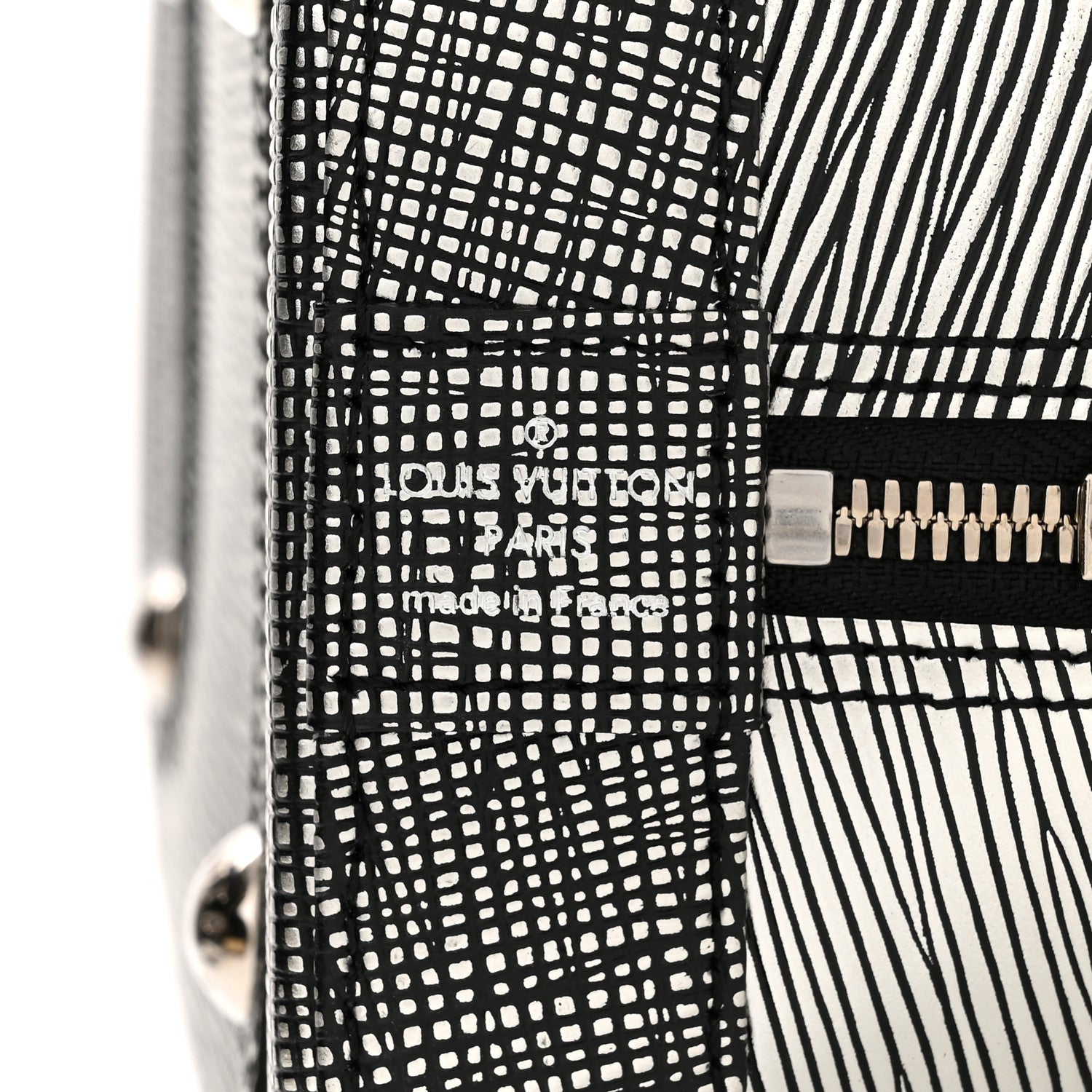 Louis Vuitton Metallic Epi Alma PM Black Silver 6 of 10