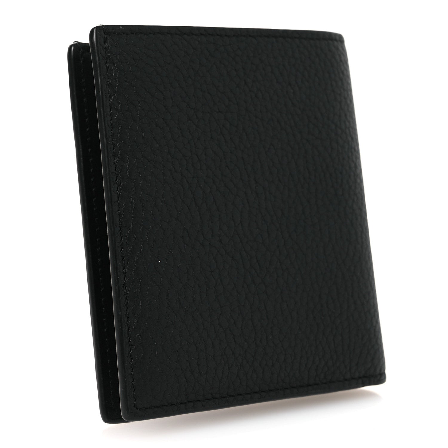 Loewe Grained Calfskin Vertical Bi-fold Wallet Black 3 of 8