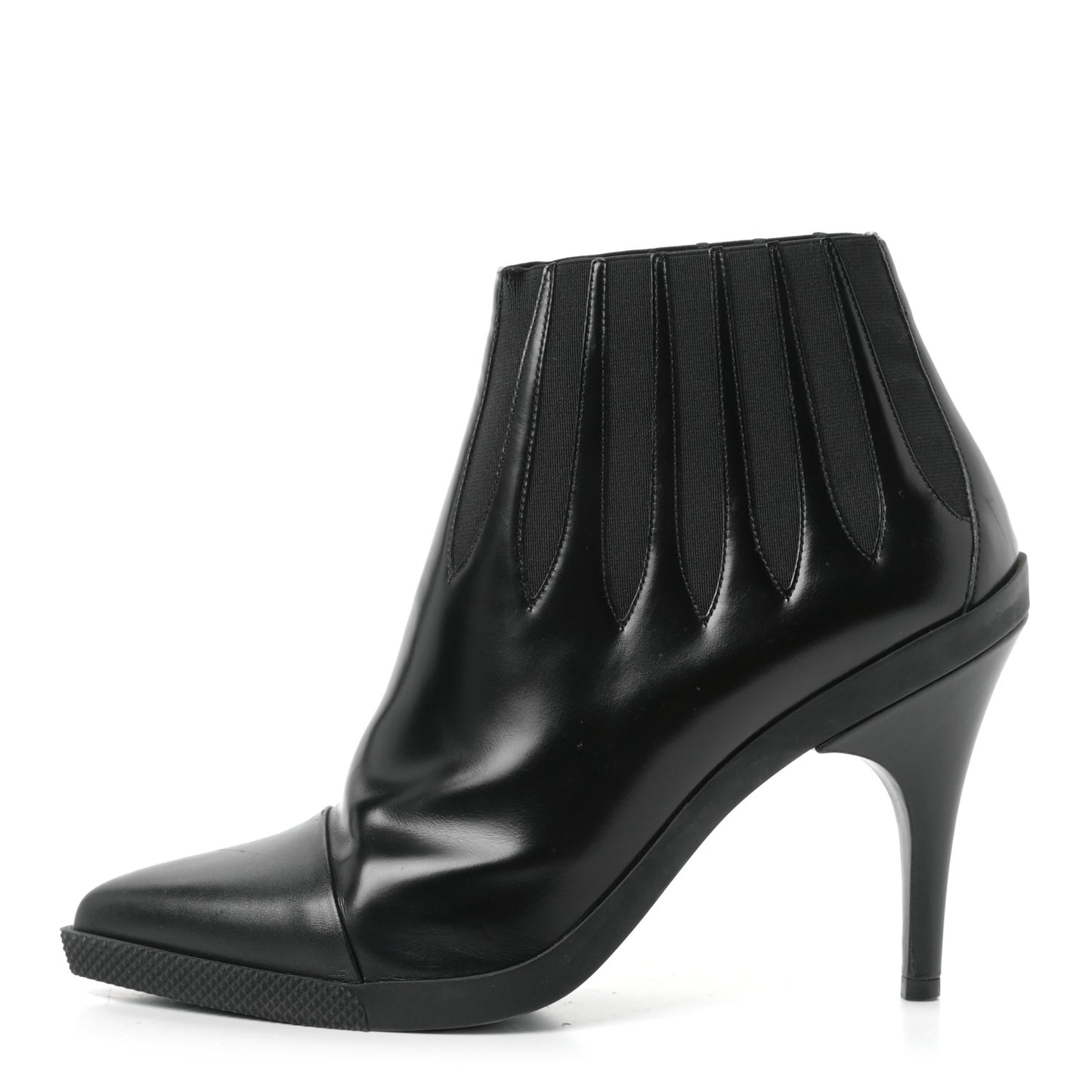 Calfskin Ankle Boots 40 Black