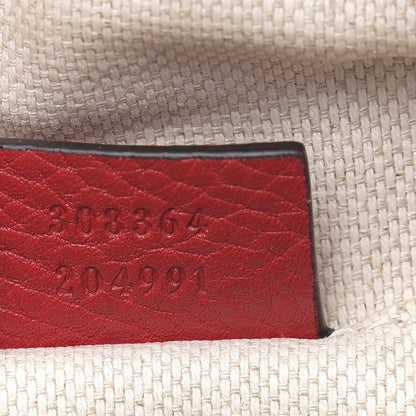 Gucci Pebbled Calfskin Small Soho Disco Bag Tabasco Red 7 of 12