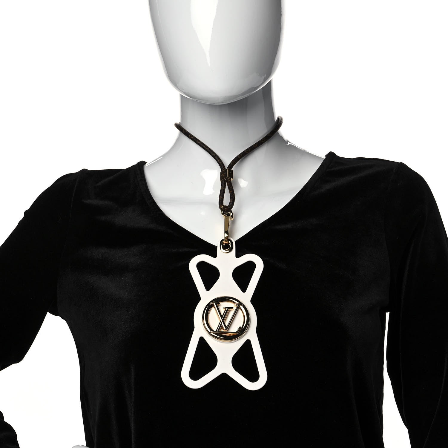 Louis Vuitton Monogram Silicone Louise Phone Holder White 2 of 6