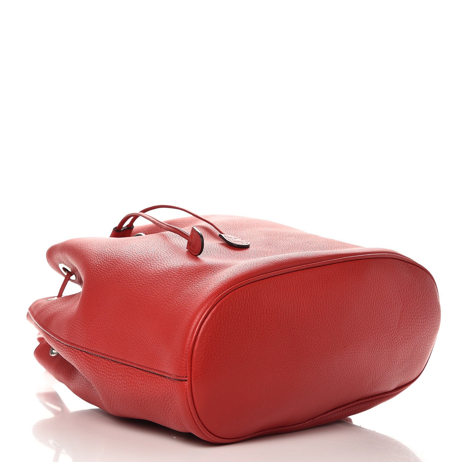 Gucci Pebbled Calfskin Small Soho Drawstring Backpack Tabasco Red 4 of 8
