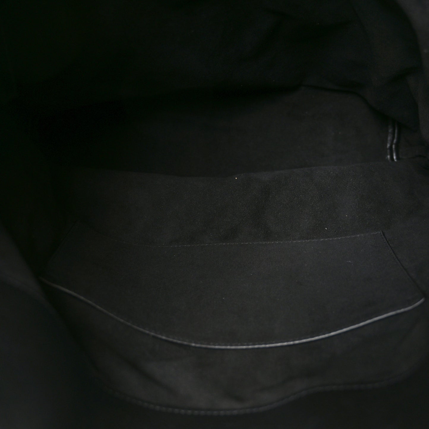 Calfskin Ring Tote Black Brown