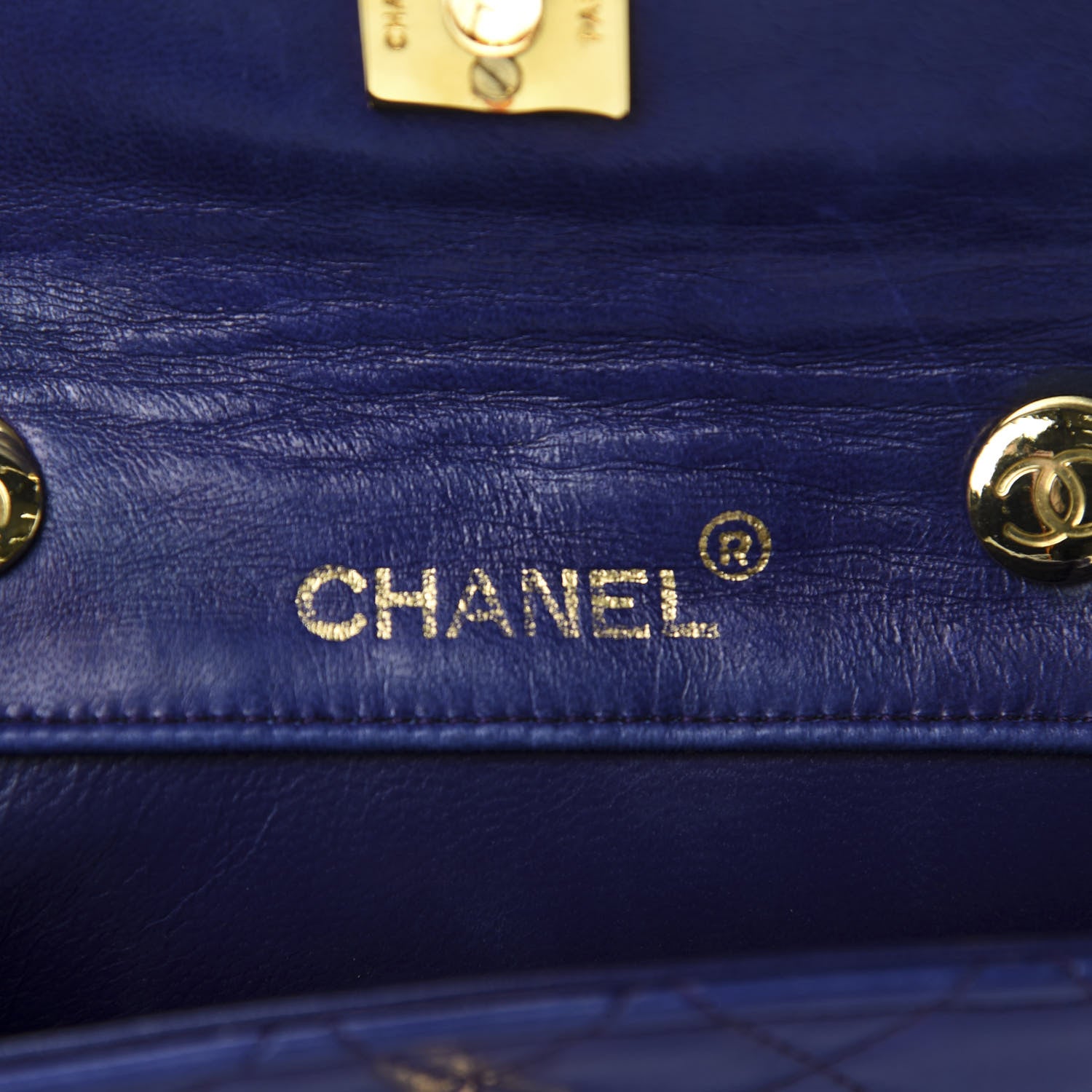 Chanel Lambskin Quilted Extra Mini Flap Dark Purple 9 of 12