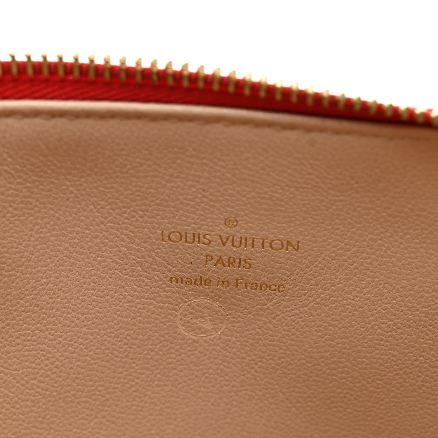 Louis Vuitton Lambskin Embossed Monogram Coussin PM Coquelicot Red 6 of 9