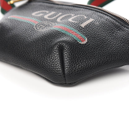 Gucci Grained Calfskin Small Logo Belt Bag Black 8 of 9