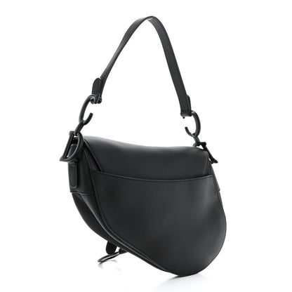 Christian Dior Ultra Matte Calfskin Saddle Bag Black 3 of 12