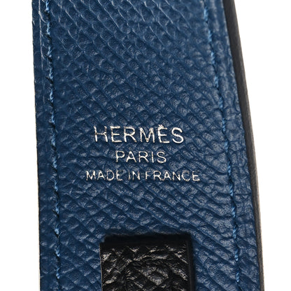 Hermes Epsom 30mm Tressage Au Galop Shoulder Strap Deep Blue Vert Bosphore 4 of 5