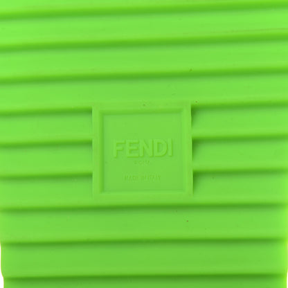 Fendi Rubber Logo Slide Sandals 9 Green 9 of 11