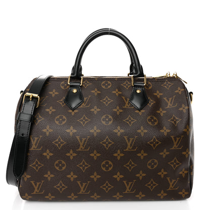 Louis Vuitton Monogram My World Tour Speedy Bandouliere 30 Black 1 of 11