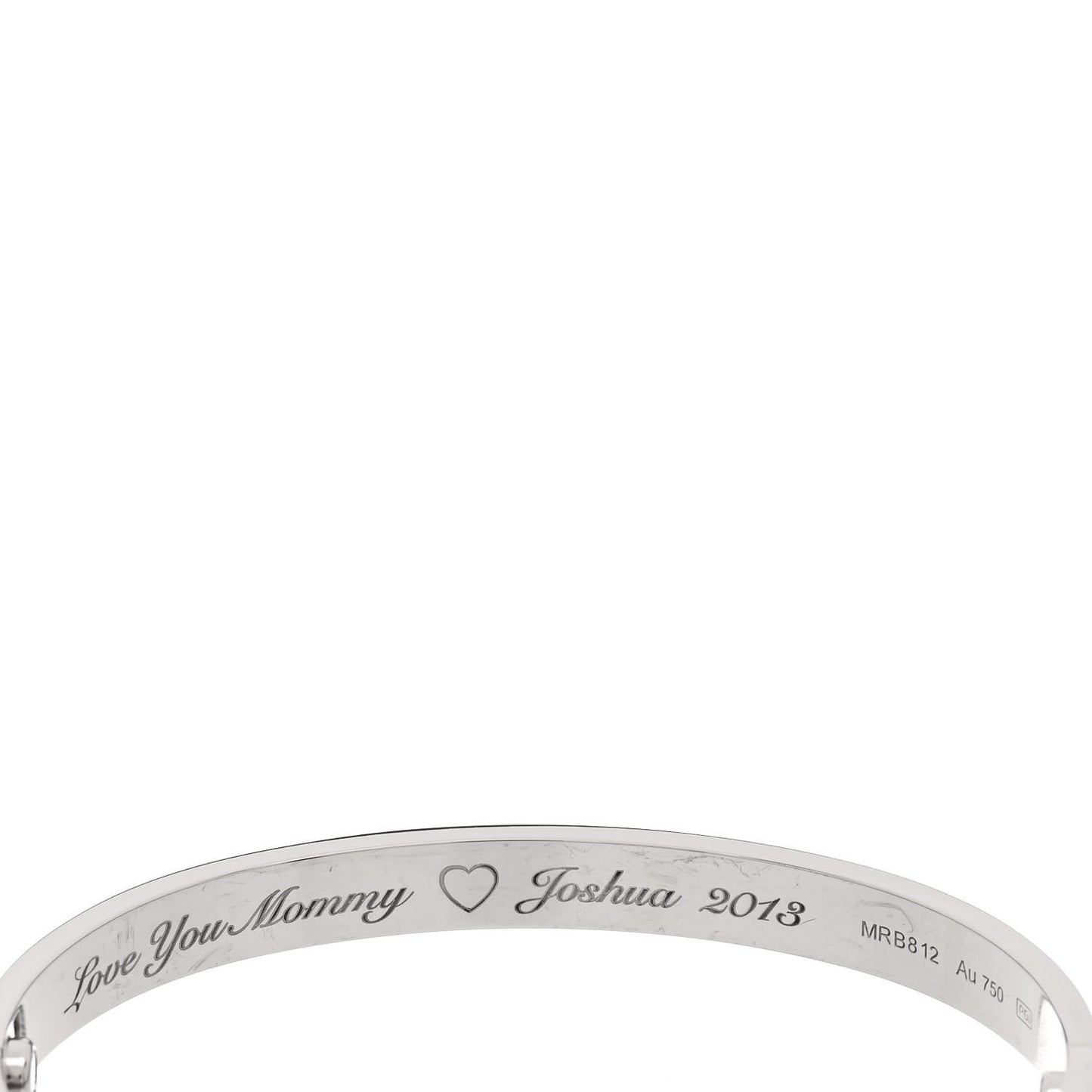 18K White Gold LOVE Bracelet 18